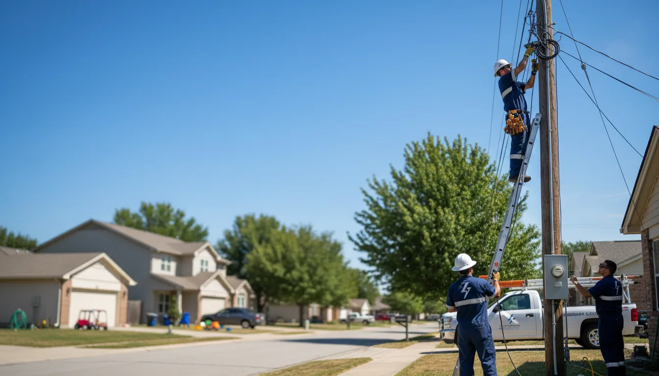 Residential electrician providing installation services in Hortense, GA